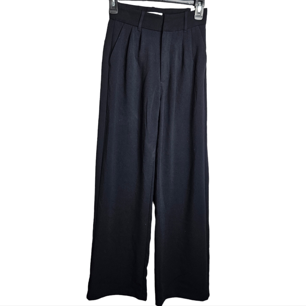 Abercrombie & Fitch Women's Navy Blue Wide Leg Dress Pants NWT Ladies Size XXS